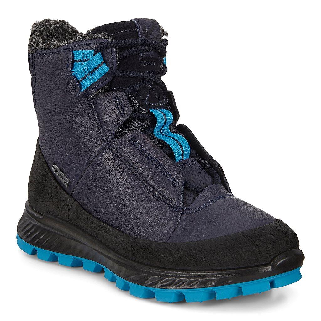 Ecco Exostrike Boys Outdoor Boots In Black Sale - India FYU-071985